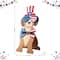 Glitzhome® 30" Patriotic Americana Labrador Easel Porch Décor